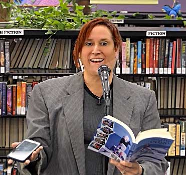 video still from Janet Kuypers at “Recycled Reads” in Austin 1/19/19